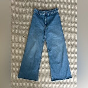 Zara Marine Wide Leg High-Rise Jeans